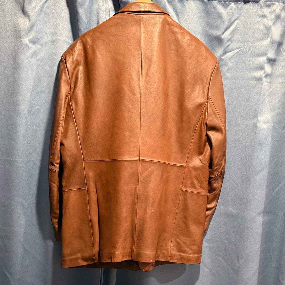 Stafford Brown Leather Jacket - Picture 2 of 6